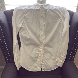 Banana Republic White Button Down Shirt Cotton Top